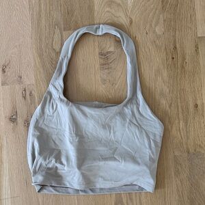 Women's Gray Halter Top
